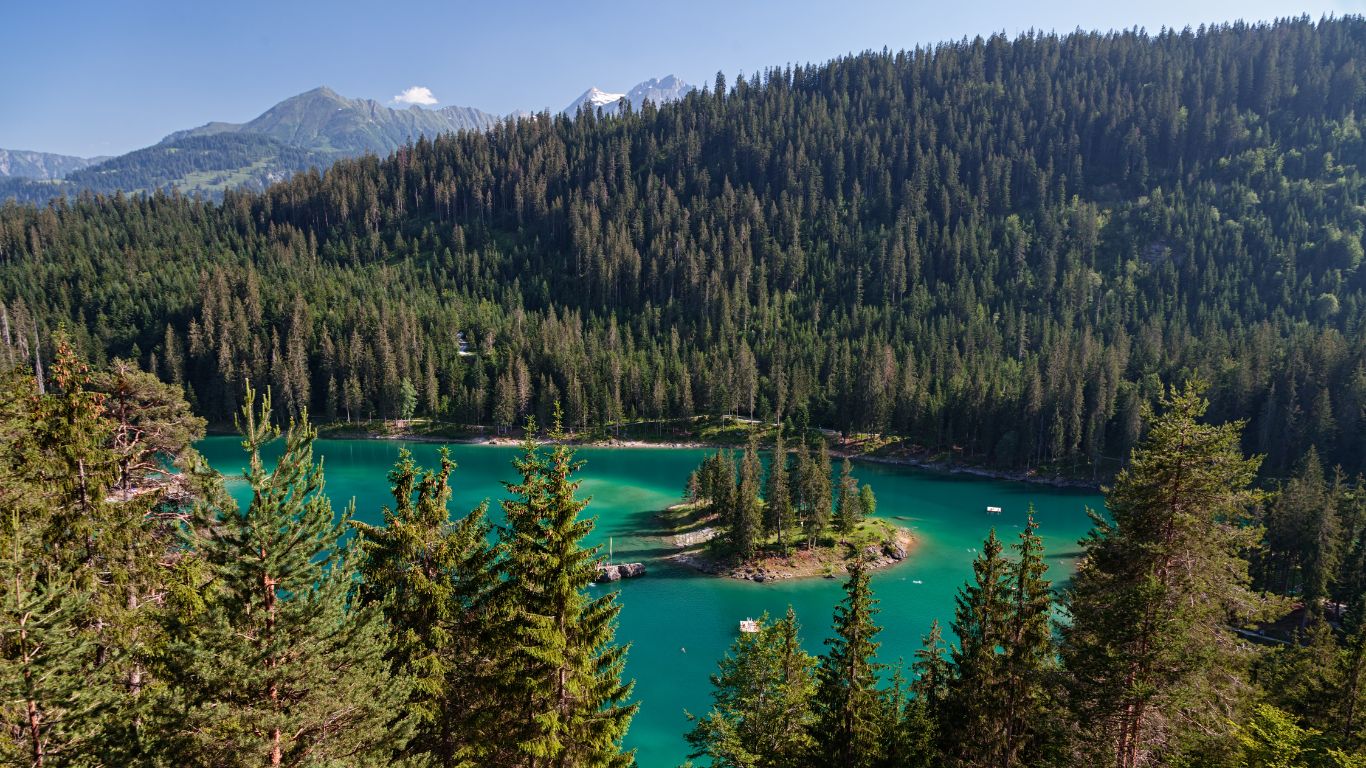 Caumasee in Flims, Schweiz