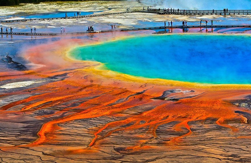 Grosser prismatischer Frühling, Wyoming, USA