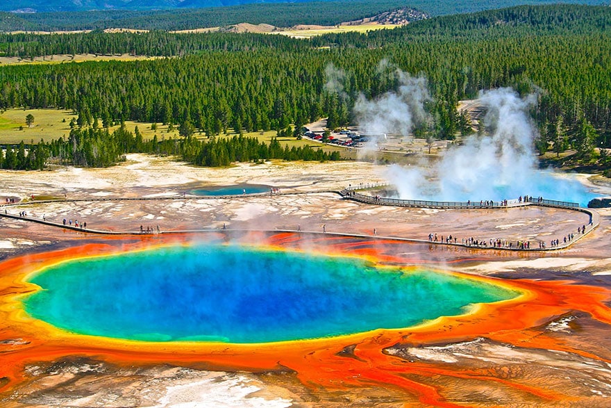 Grosser prismatischer Frühling, Wyoming, USA