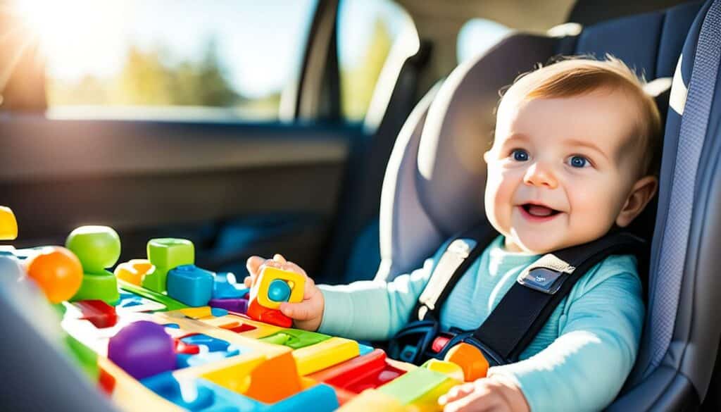 Beschäftigung für Babys auf Reisen