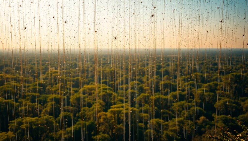 Spinnenregen Australien