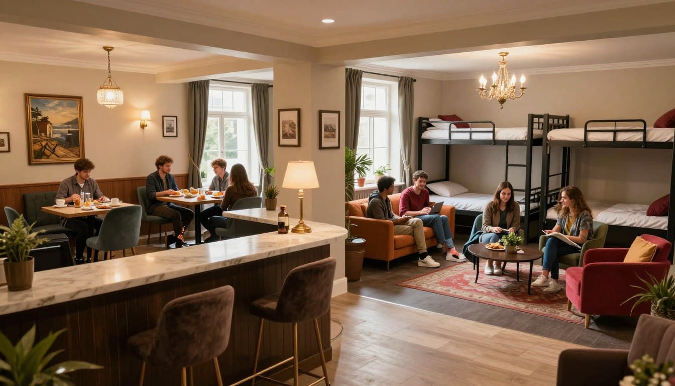 Was ist der Unterschied zwischen Hotel, Pension und Hostel?