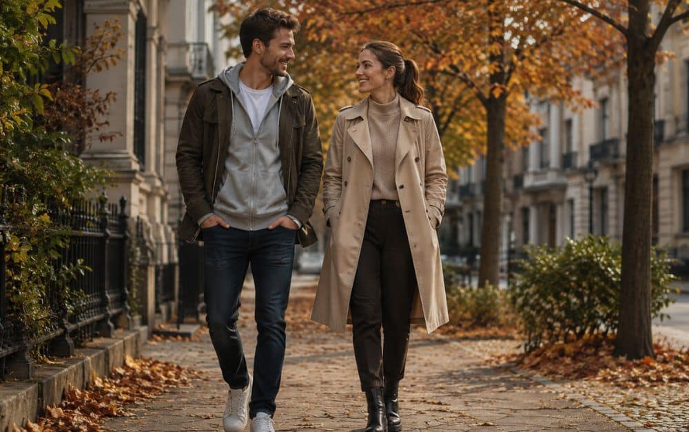 Herbst-Outfits für Damen und Herren kombinieren